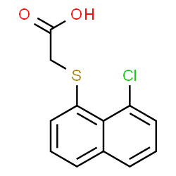 ChemSpider 2D Image | [(8-Chloro-1-naphthyl)sulfanyl]acetic acid | C12H9ClO2S