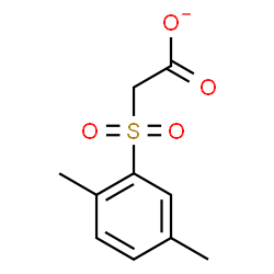 ChemSpider 2D Image | [(2,5-Dimethylphenyl)sulfonyl]acetate | C10H11O4S