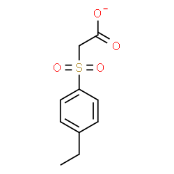 ChemSpider 2D Image | [(4-Ethylphenyl)sulfonyl]acetate | C10H11O4S