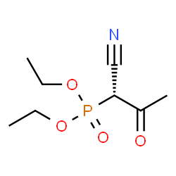 ChemSpider 2D Image | Diethyl [(1R)-1-cyano-2-oxopropyl]phosphonate | C8H14NO4P