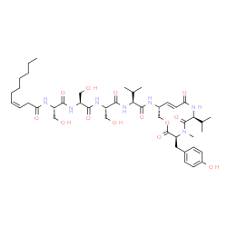 ChemSpider 2D Image | thalassospiramide H2 | C44H67N7O13