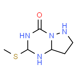ChemSpider 2D Image | 2-(Methylsulfanyl)hexahydropyrazolo[1,5-a][1,3,5]triazin-4(1H)-one | C6H12N4OS