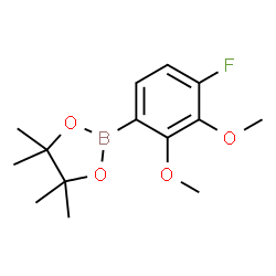 ChemSpider 2D Image | 2-(4-Fluoro-2,3-dimethoxyphenyl)-4,4,5,5-tetramethyl-1,3,2-dioxaborolane | C14H20BFO4
