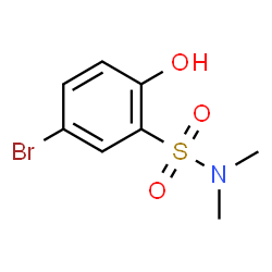 ChemSpider 2D Image | 5-Bromo-2-hydroxy-N,N-dimethylbenzenesulfonamide | C8H10BrNO3S