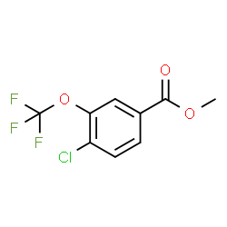 ChemSpider 2D Image | Methyl 4-chloro-3-(trifluoromethoxy)benzoate | C9H6ClF3O3