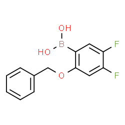 ChemSpider 2D Image | [2-(Benzyloxy)-4,5-difluorophenyl]boronic acid | C13H11BF2O3
