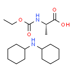 ChemSpider 2D Image | N-(Ethoxycarbonyl)-L-alanine - N-cyclohexylcyclohexanamine (1:1) | C18H34N2O4