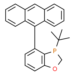 ChemSpider 2D Image | 4-(9-Anthryl)-3-(2-methyl-2-propanyl)-2,3-dihydro-1,3-benzoxaphosphole | C25H23OP