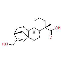 ChemSpider 2D Image | (13alpha)-17-Hydroxykaur-15-en-19-oic acid | C20H30O3