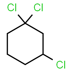 ChemSpider 2D Image | 1,1,3-Trichlorocyclohexane | C6H9Cl3