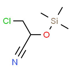ChemSpider 2D Image | 3-Chloro-2-[(trimethylsilyl)oxy]propanenitrile | C6H12ClNOSi