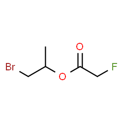 ChemSpider 2D Image | 1-Bromo-2-propanyl fluoroacetate | C5H8BrFO2