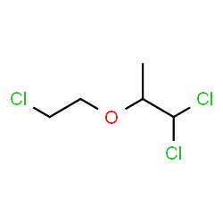 ChemSpider 2D Image | 1,1-Dichloro-2-(2-chloroethoxy)propane | C5H9Cl3O
