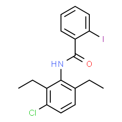 ChemSpider 2D Image | N-(3-Chloro-2,6-diethylphenyl)-2-iodobenzamide | C17H17ClINO
