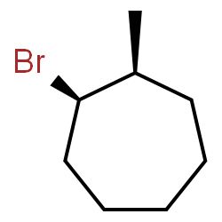 ChemSpider 2D Image | (1R,2S)-1-Bromo-2-methylcycloheptane | C8H15Br
