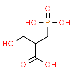 ChemSpider 2D Image | 3-Hydroxy-2-(phosphonomethyl)propanoic acid | C4H9O6P