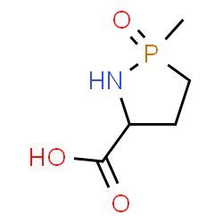 ChemSpider 2D Image | 2-Methyl-1,2-azaphospholidine-5-carboxylic acid 2-oxide | C5H10NO3P