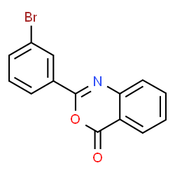 ChemSpider 2D Image | 2-(3-bromophenyl)-3,1-benzoxazin-4-one | C14H8BrNO2