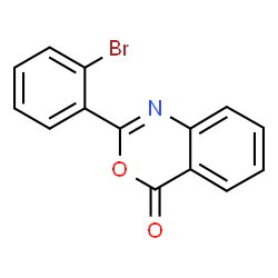 ChemSpider 2D Image | 2-(2-Bromophenyl)-4H-3,1-benzoxazin-4-one | C14H8BrNO2