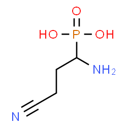ChemSpider 2D Image | (1-Amino-3-cyanopropyl)phosphonic acid | C4H9N2O3P