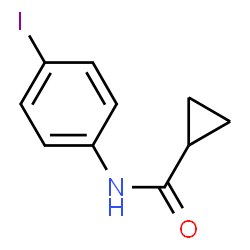 ChemSpider 2D Image | N-(4-Iodophenyl)cyclopropanecarboxamide | C10H10INO