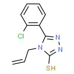ChemSpider 2D Image | 5-(2-chlorophenyl)-4-(prop-2-en-1-yl)-4H-1,2,4-triazole-3-thiol | C11H10ClN3S