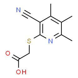 ChemSpider 2D Image | [(3-cyano-4,5,6-trimethylpyridin-2-yl)thio]acetic acid | C11H12N2O2S