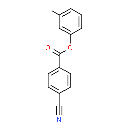ChemSpider 2D Image | 3-Iodophenyl 4-cyanobenzoate | C14H8INO2