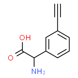 ChemSpider 2D Image | Amino(3-ethynylphenyl)acetic acid | C10H9NO2