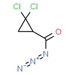 ChemSpider 2D Image | 2,2-Dichlorocyclopropanecarbonyl azide | C4H3Cl2N3O