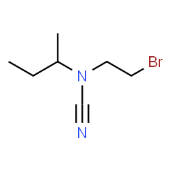 ChemSpider 2D Image | (2-Bromoethyl)sec-butylcyanamide | C7H13BrN2
