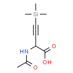 ChemSpider 2D Image | 2-Acetamido-4-(trimethylsilyl)-3-butynoic acid | C9H15NO3Si