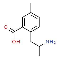 ChemSpider 2D Image | 2-(2-Aminopropyl)-5-methylbenzoic acid | C11H15NO2