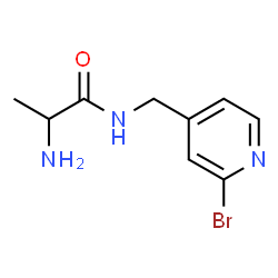 ChemSpider 2D Image | N-[(2-Bromo-4-pyridinyl)methyl]alaninamide | C9H12BrN3O