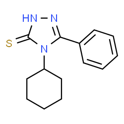 ChemSpider 2D Image | 4-Cyclohexyl-2,4-dihydro-5-phenyl-3H-1,2,4-triazole-3-thione | C14H17N3S