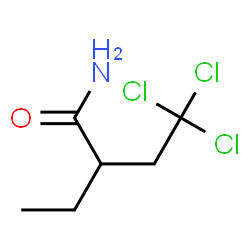 ChemSpider 2D Image | 4,4,4-Trichloro-2-ethylbutanamide | C6H10Cl3NO