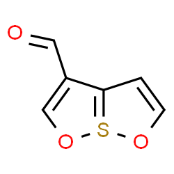 ChemSpider 2D Image | 7lambda~4~-[1,2]Oxathiolo[2,3-b][1,2]oxathiole-3-carbaldehyde | C6H4O3S