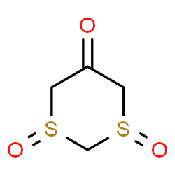 ChemSpider 2D Image | 1,3-Dithian-5-one 1,3-dioxide | C4H6O3S2