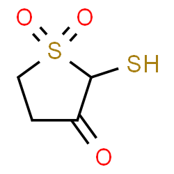 ChemSpider 2D Image | 2-Sulfanyldihydro-3(2H)-thiophenone 1,1-dioxide | C4H6O3S2