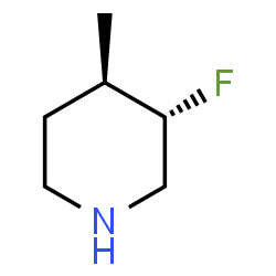 ChemSpider 2D Image | (3S,4R)-3-Fluoro-4-methylpiperidine | C6H12FN