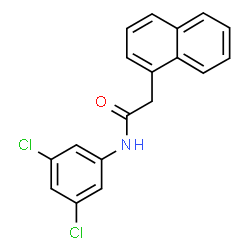 ChemSpider 2D Image | N-(3,5-Dichlorophenyl)-2-(1-naphthyl)acetamide | C18H13Cl2NO