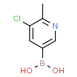 ChemSpider 2D Image | (5-Chloro-6-methyl-3-pyridinyl)boronic acid | C6H7BClNO2