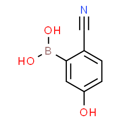 ChemSpider 2D Image | (2-Cyano-5-hydroxyphenyl)boronic acid | C7H6BNO3