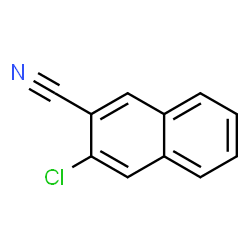 ChemSpider 2D Image | 3-Chloro-2-naphthonitrile | C11H6ClN