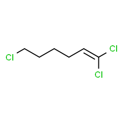 ChemSpider 2D Image | 1,1,6-Trichloro-1-hexene | C6H9Cl3
