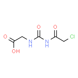 ChemSpider 2D Image | N-[(Chloroacetyl)carbamoyl]glycine | C5H7ClN2O4