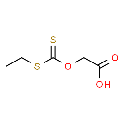ChemSpider 2D Image | {[(Ethylsulfanyl)carbonothioyl]oxy}acetic acid | C5H8O3S2