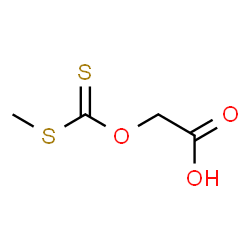ChemSpider 2D Image | {[(Methylsulfanyl)carbonothioyl]oxy}acetic acid | C4H6O3S2
