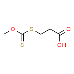 ChemSpider 2D Image | 3-[(Methoxycarbonothioyl)sulfanyl]propanoic acid | C5H8O3S2