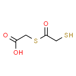 ChemSpider 2D Image | [(Sulfanylacetyl)sulfanyl]acetic acid | C4H6O3S2